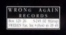 Wrong Again Records logo